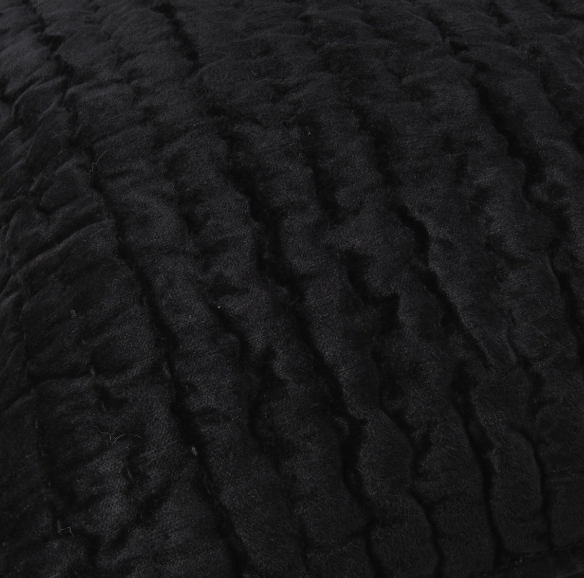 Bari Velvet Quilt Collection - Onyx - Queen / Set