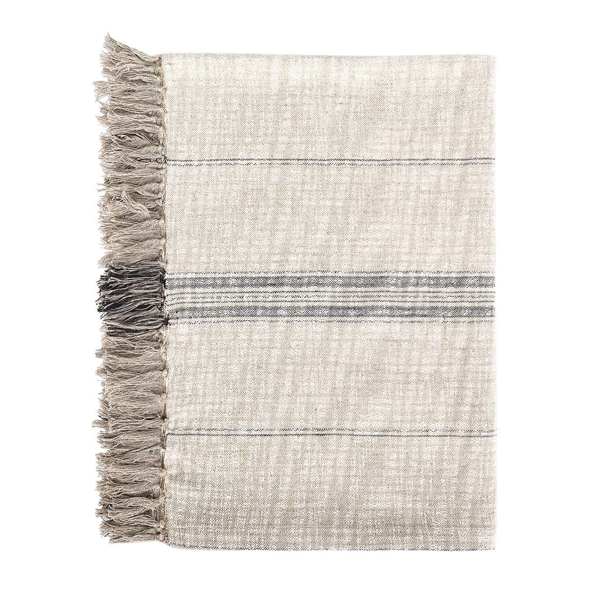 TC Ria Throw 50x70 - Natural/Black