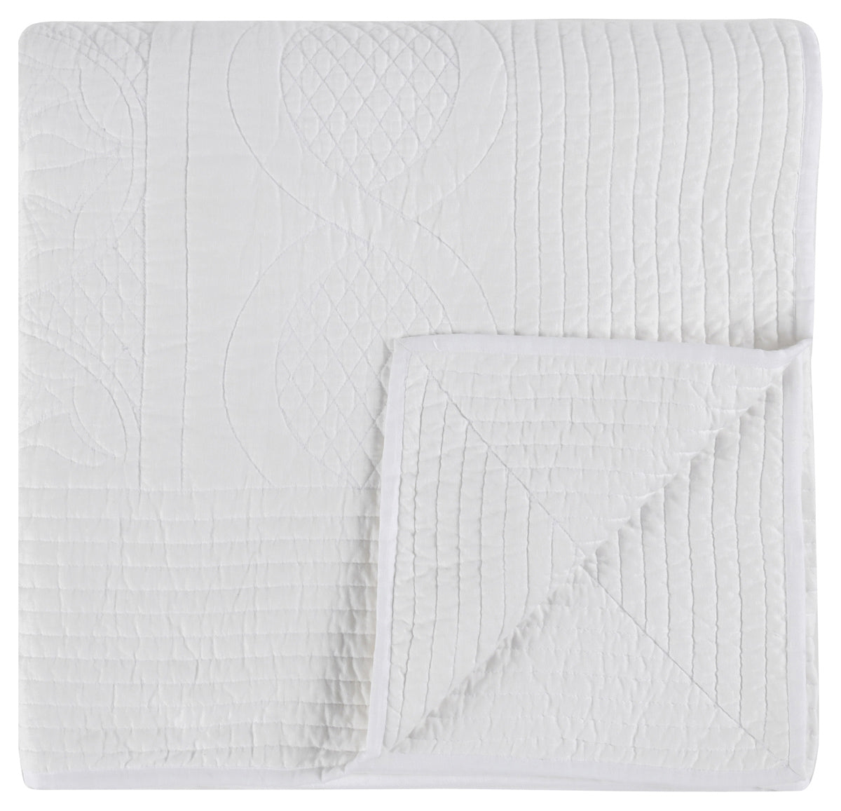 Anessa Quilt Collection - White - King / Set