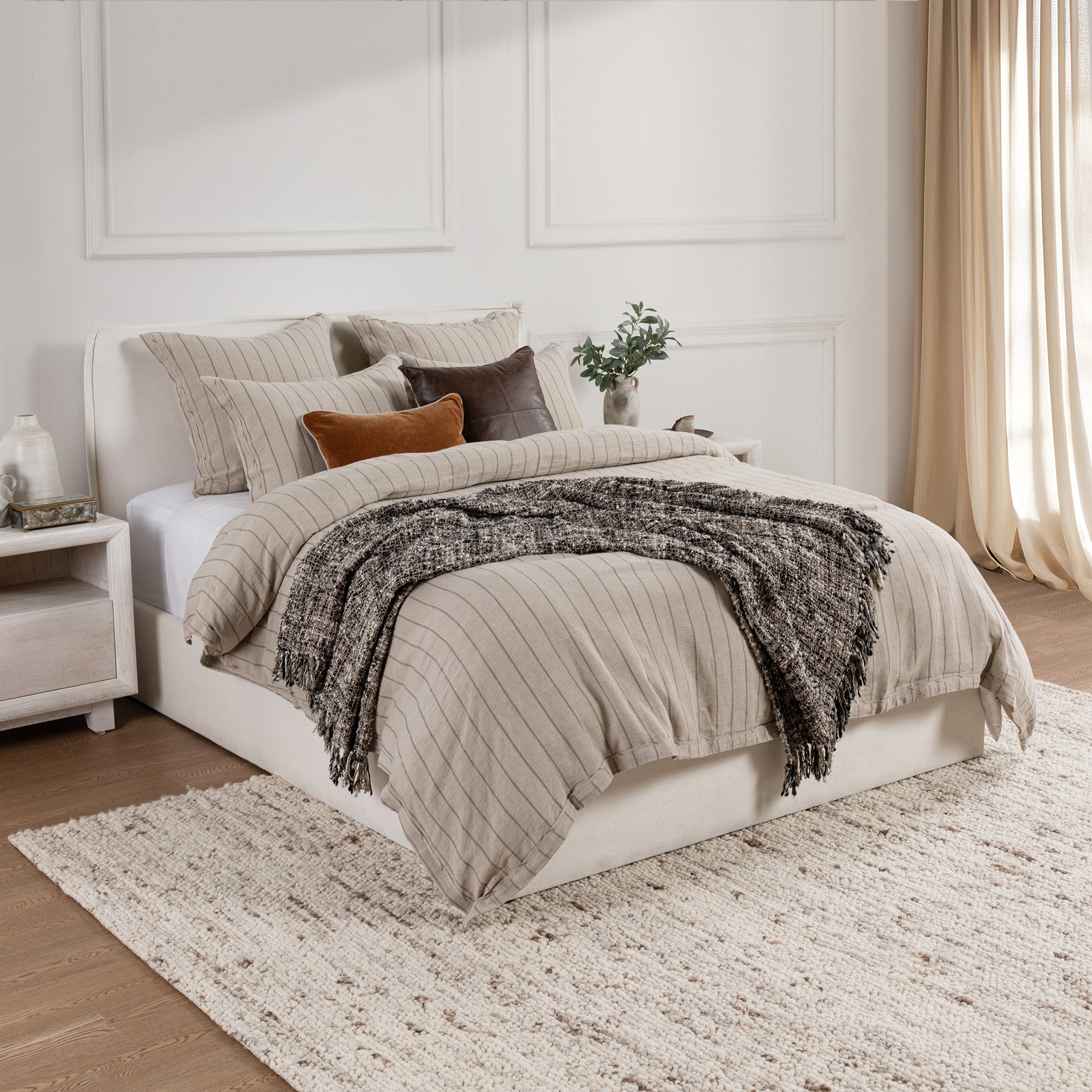 Monaco Duvet Collection - Natural - King / Set