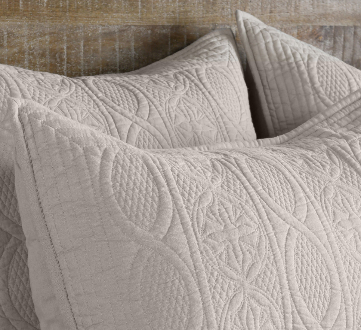 Anessa Quilt Collection - Taupe - Queen / Set