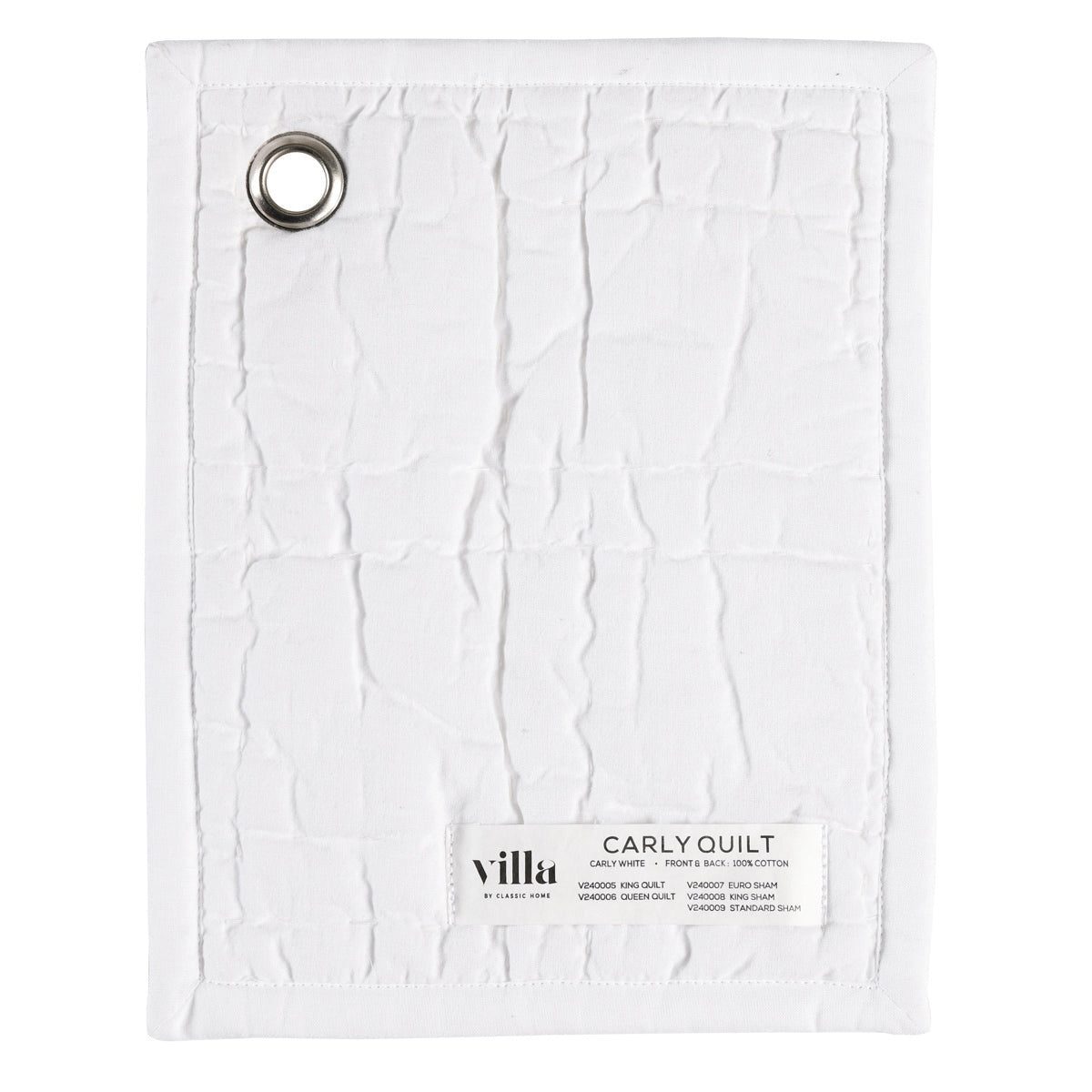 Carly White Quilt Collection
