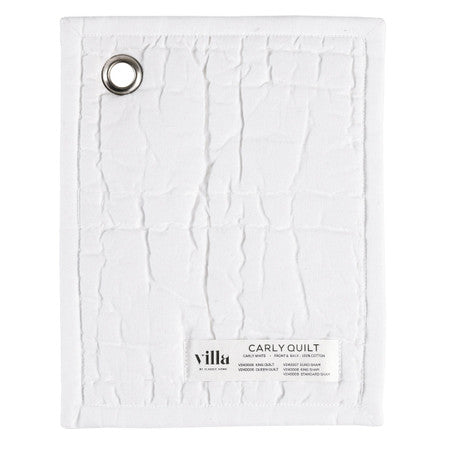 Carly Quilt Collection - White