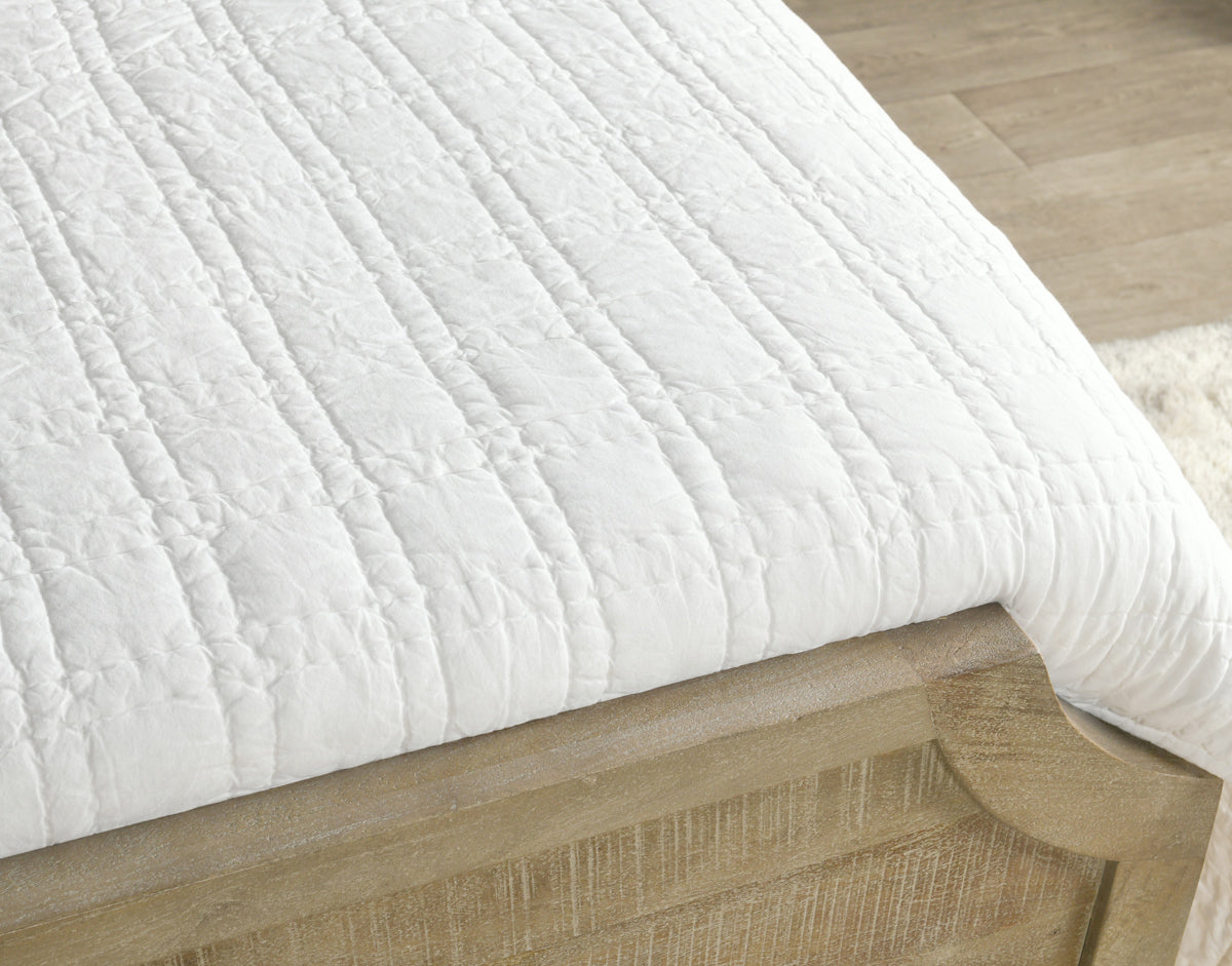 Carly Quilt Collection - White - King / Set