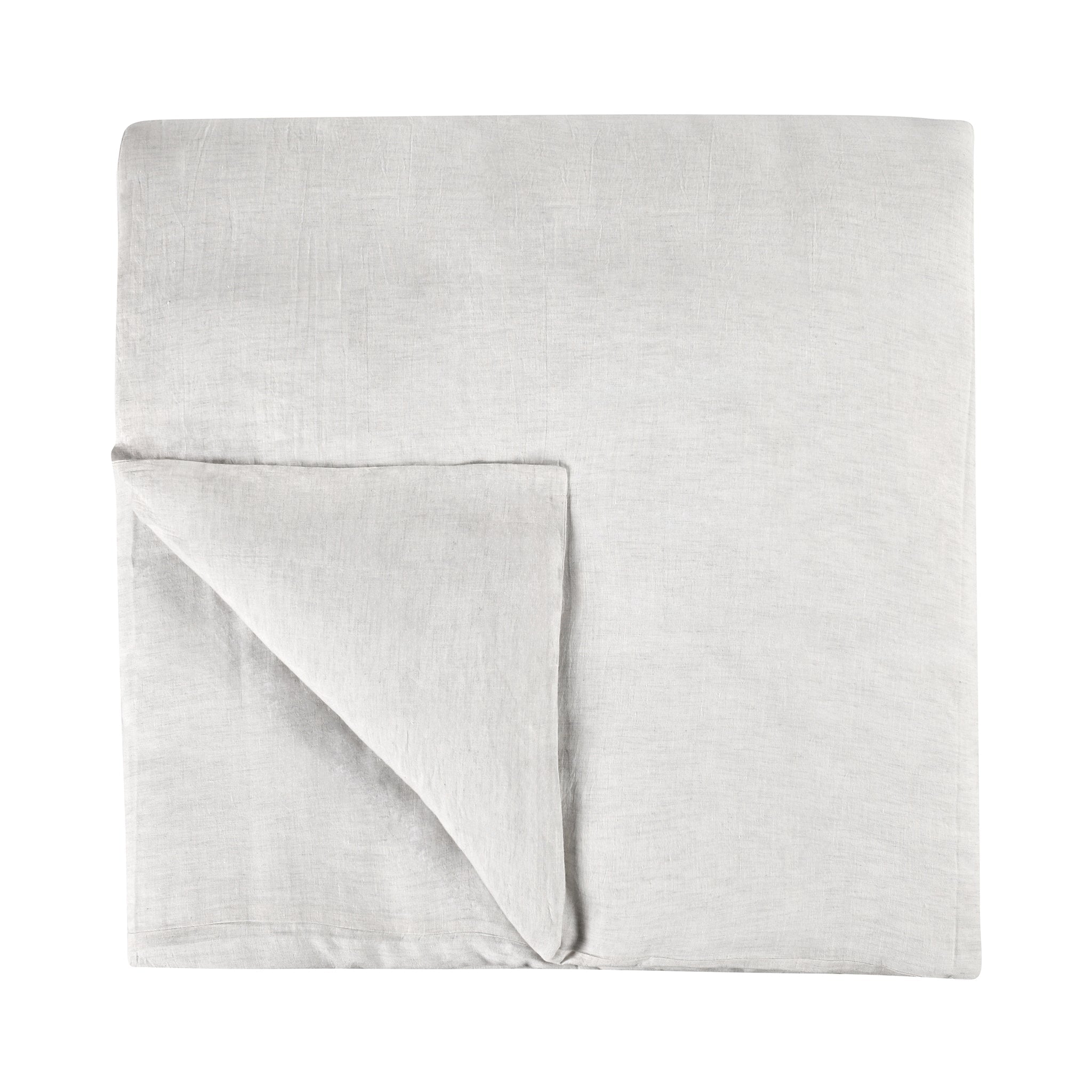 Jayson Linen Cashmere Duvet Collection - Quartz White - King / Set
