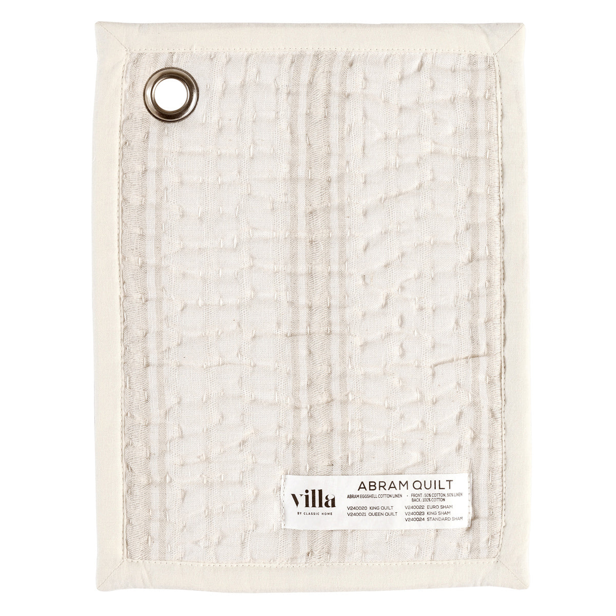 Abram Quilt Collection - Eggshell - King / Set