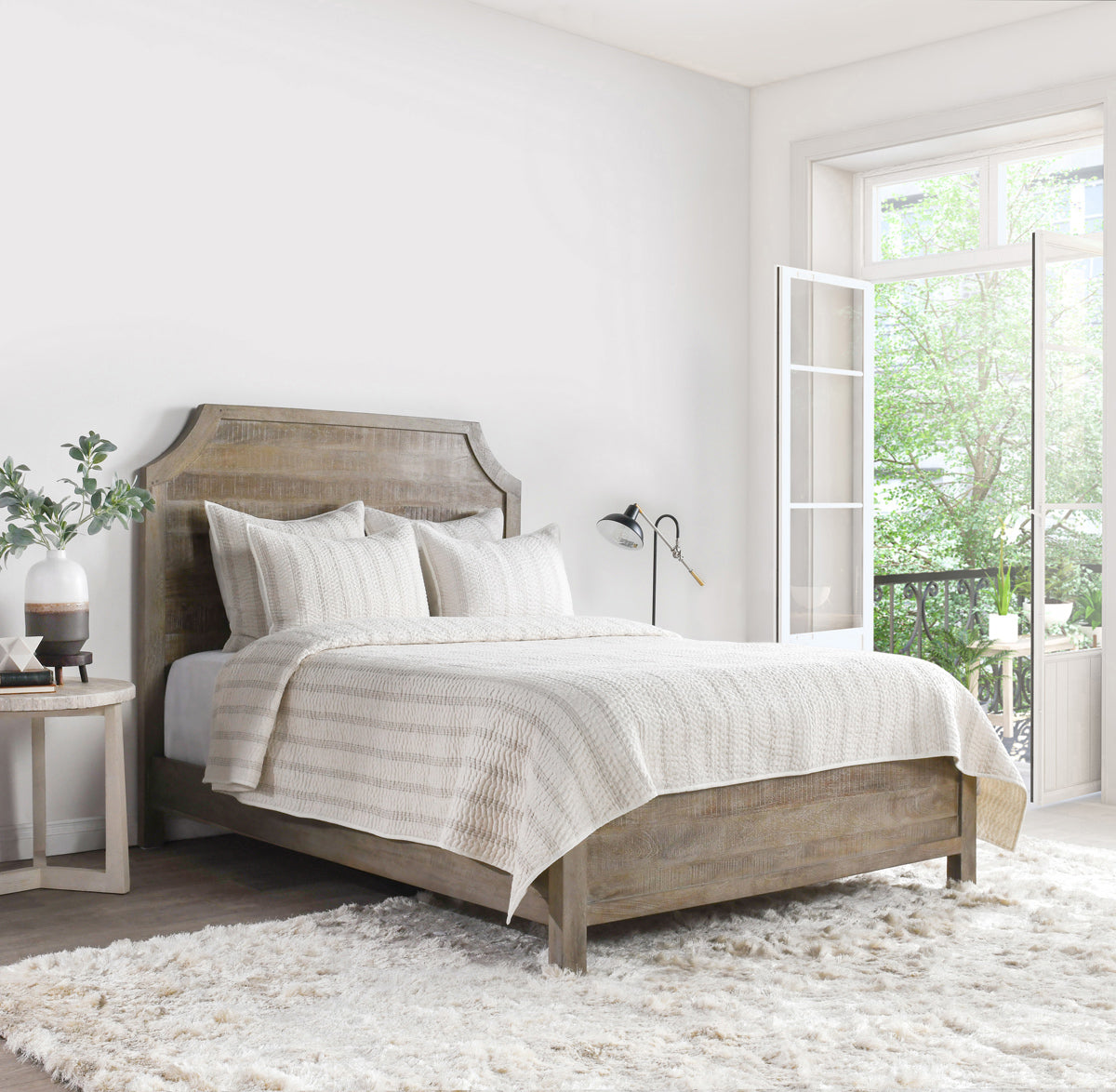 Abram Quilt Collection - Eggshell - King / Set