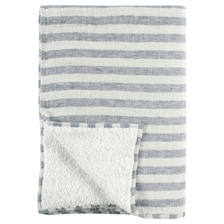 TC Cyprus Ivory/Blue Throw