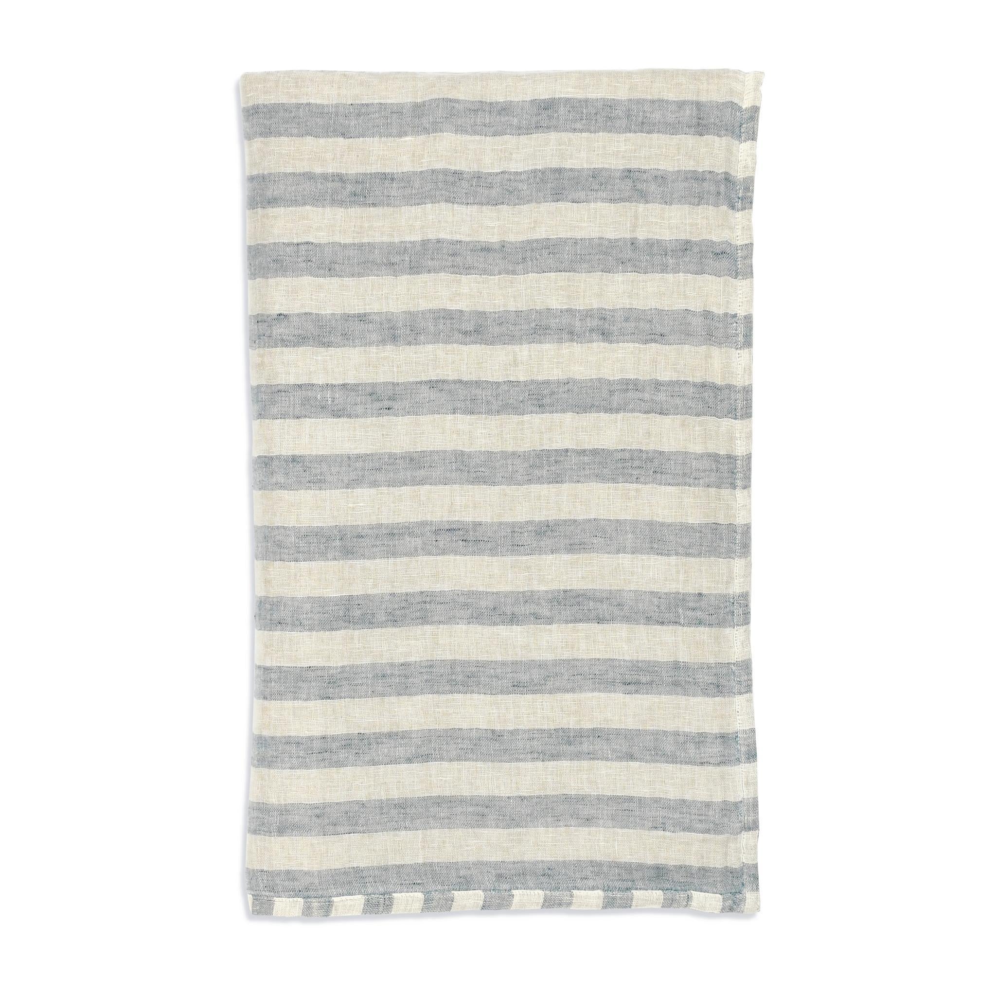 TC Cyprus 50x70 Throw - Ivory/Blue