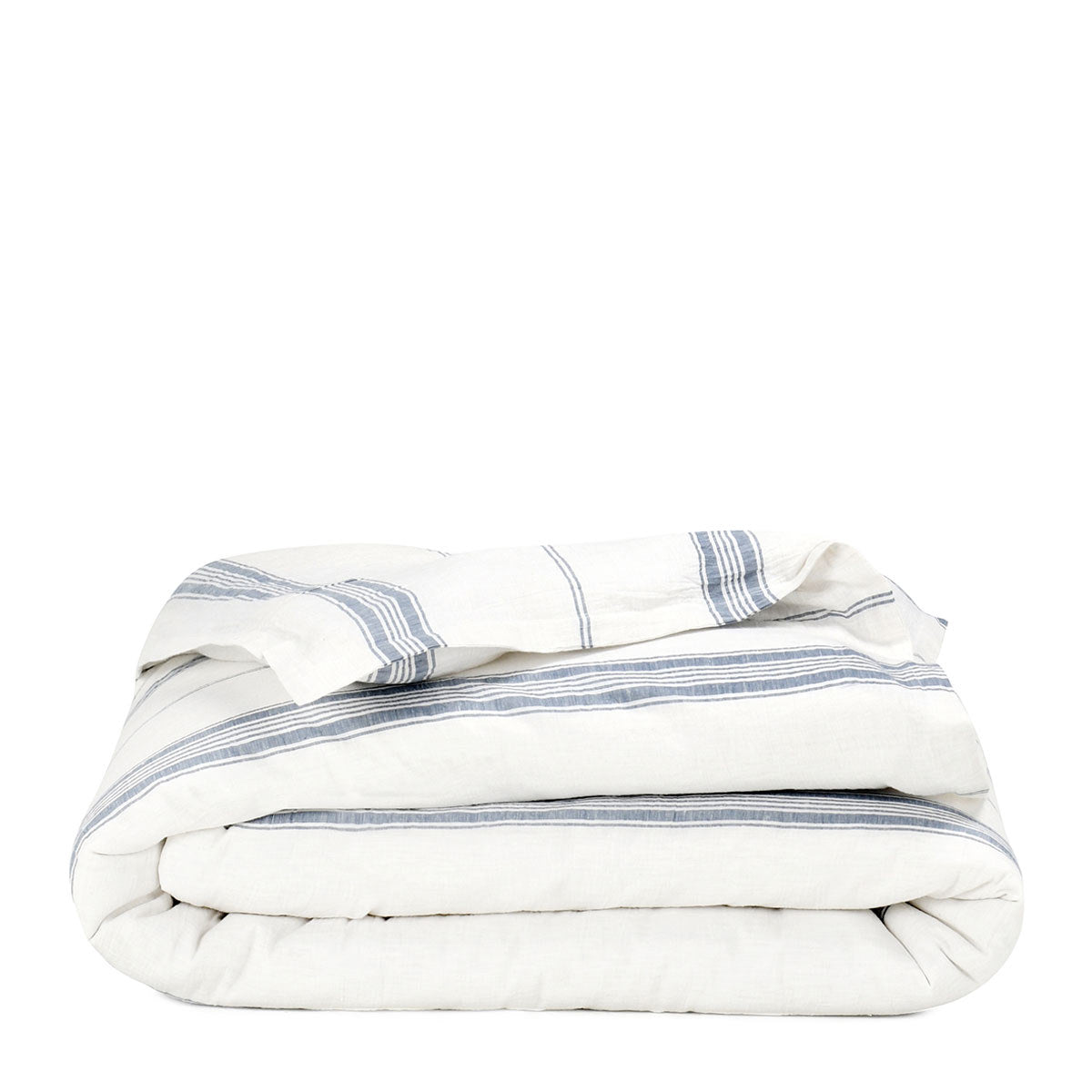 Jayson Linen Cashmere Duvet Collection - Blue Stripe - King / Set