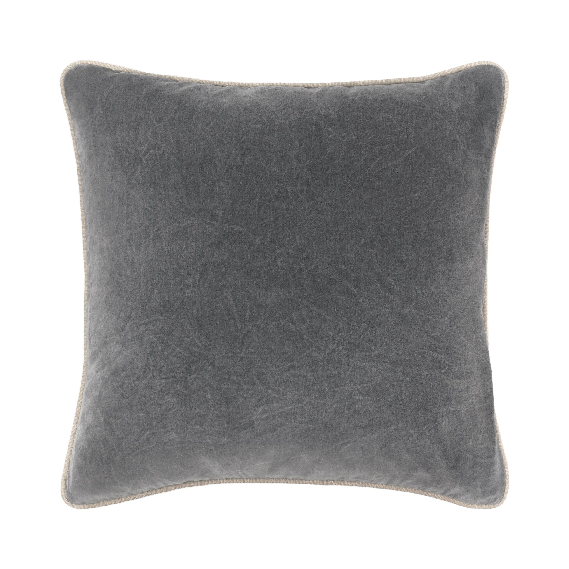 SLD Heirloom Velvet Multiple Sizes - Stone Gray - 18"x18"