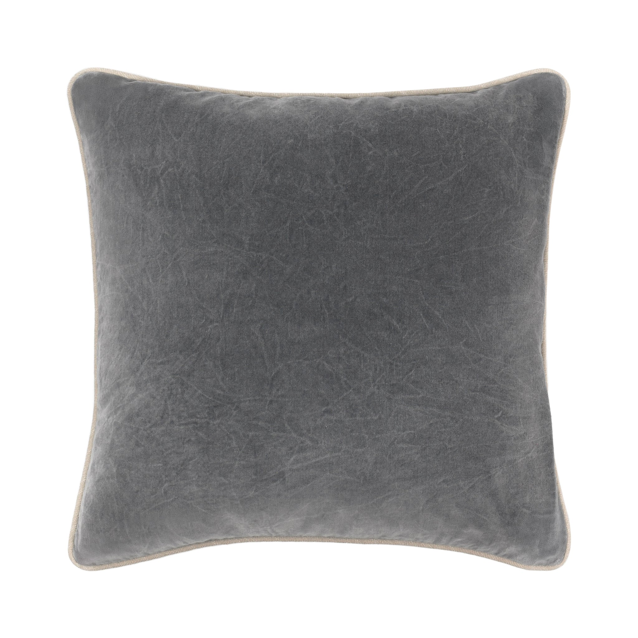 SLD Heirloom Velvet Multiple Sizes - Stone Gray - 18"x18"