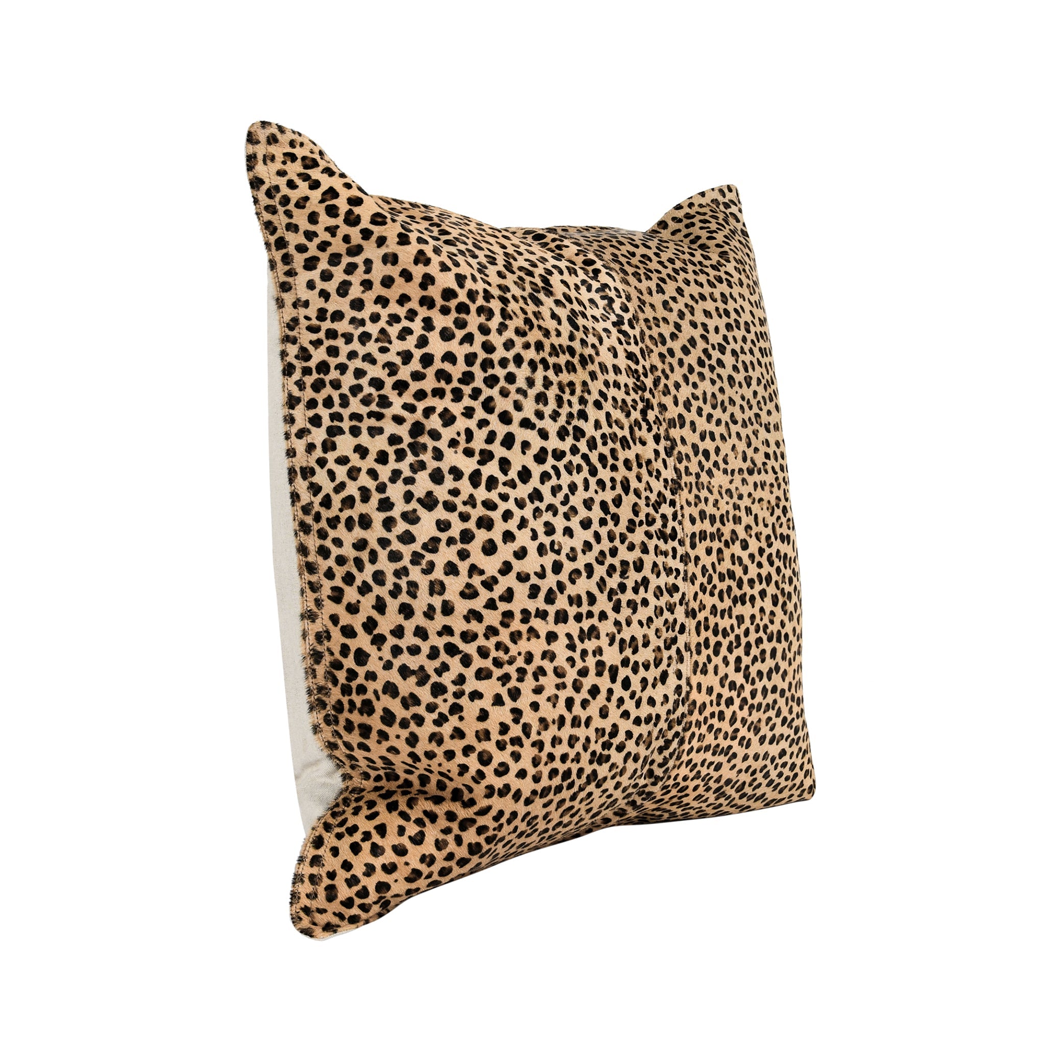 DV Leopard Hide Multiple Sizes - Camel/Black - 20"x20"