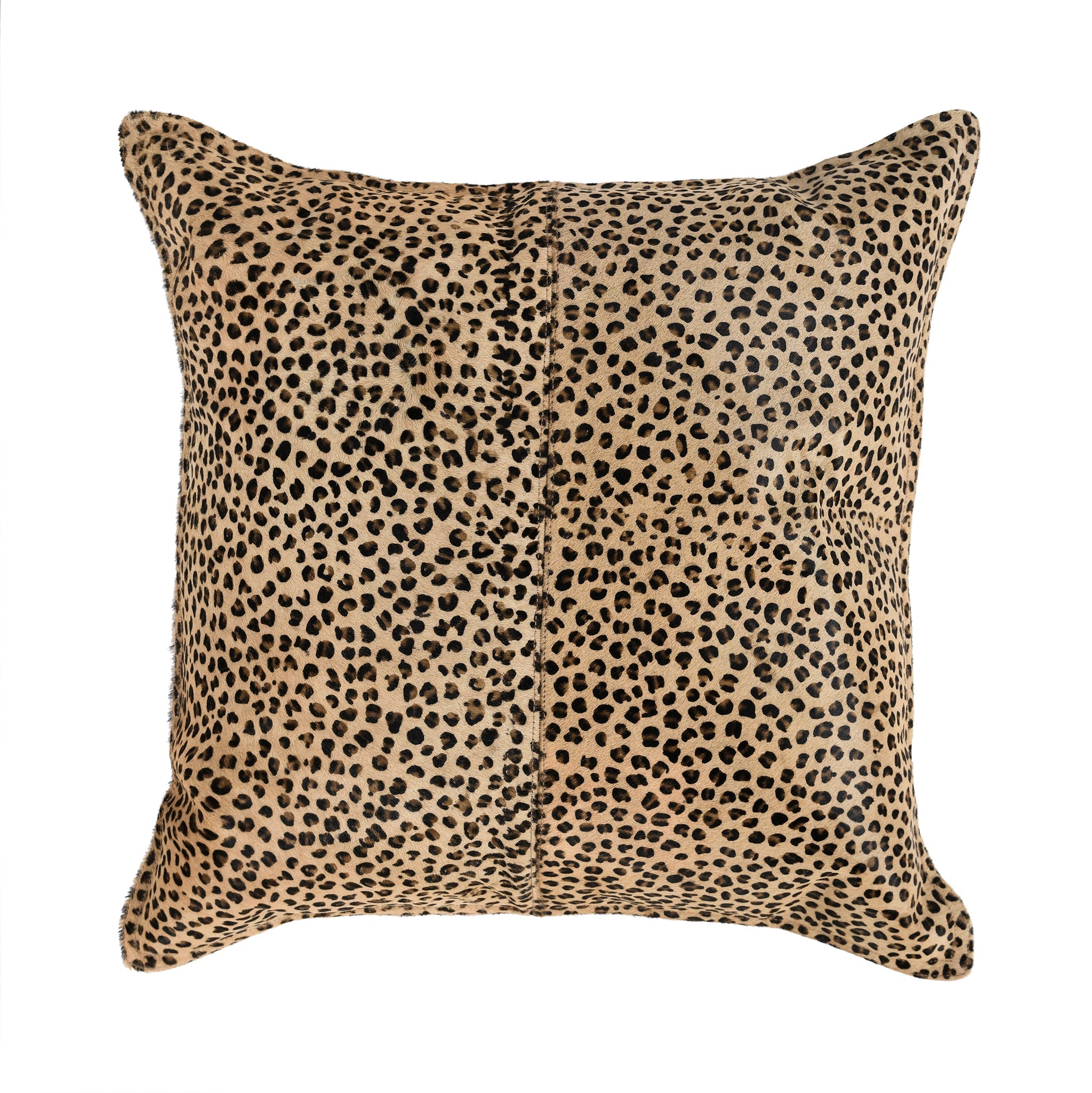 DV Leopard Hide Multiple Sizes - Camel/Black - 20"x20"