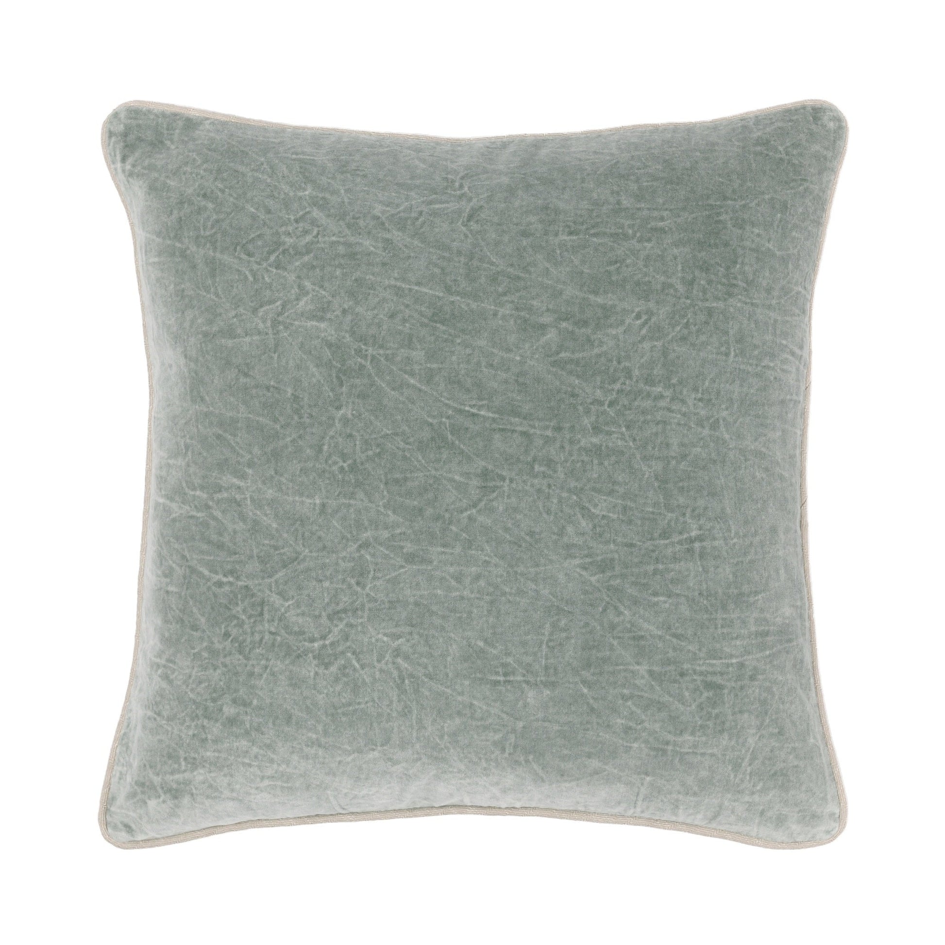 SLD Heirloom Velvet Multiple Sizes - Bay Green - 18"x18"