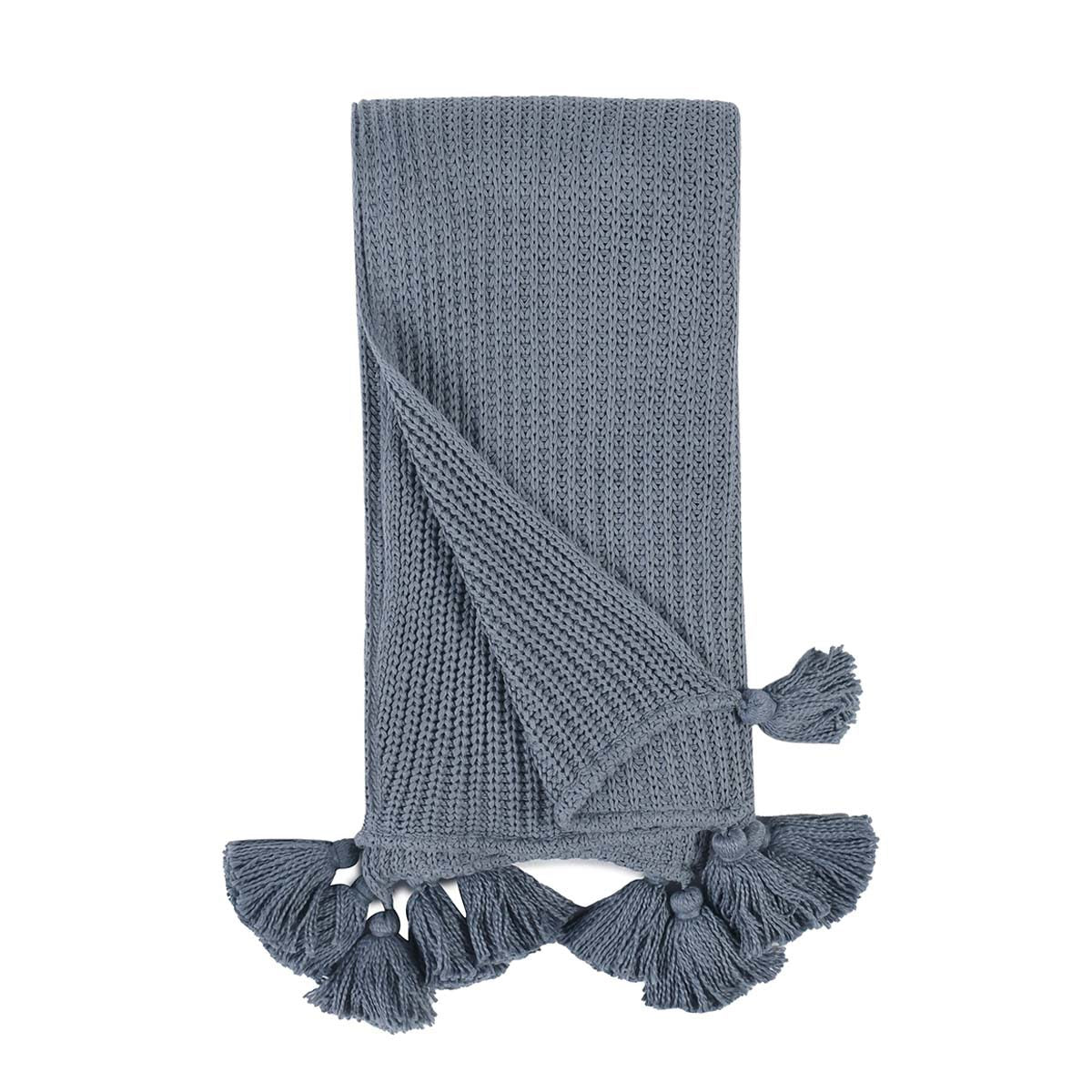 TC Veda 50x70 Throw - Sea Fog Blue