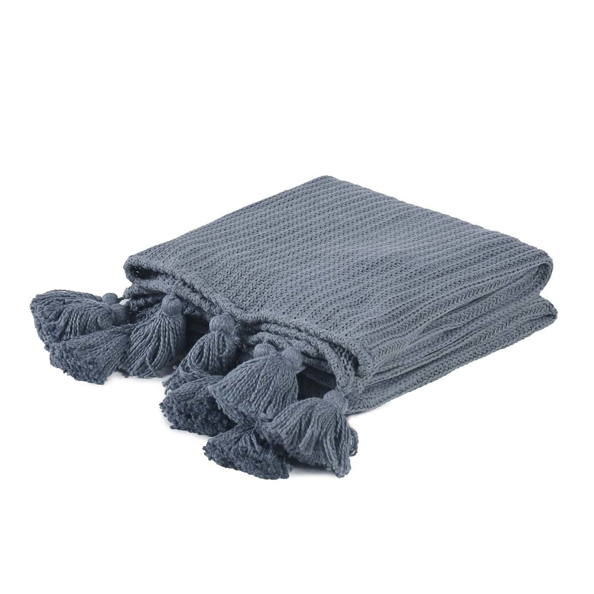 TC Veda 50x70 Throw - Sea Fog Blue