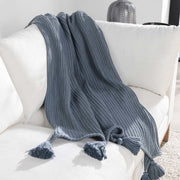 TC Veda 50x70 Throw - Sea Fog Blue