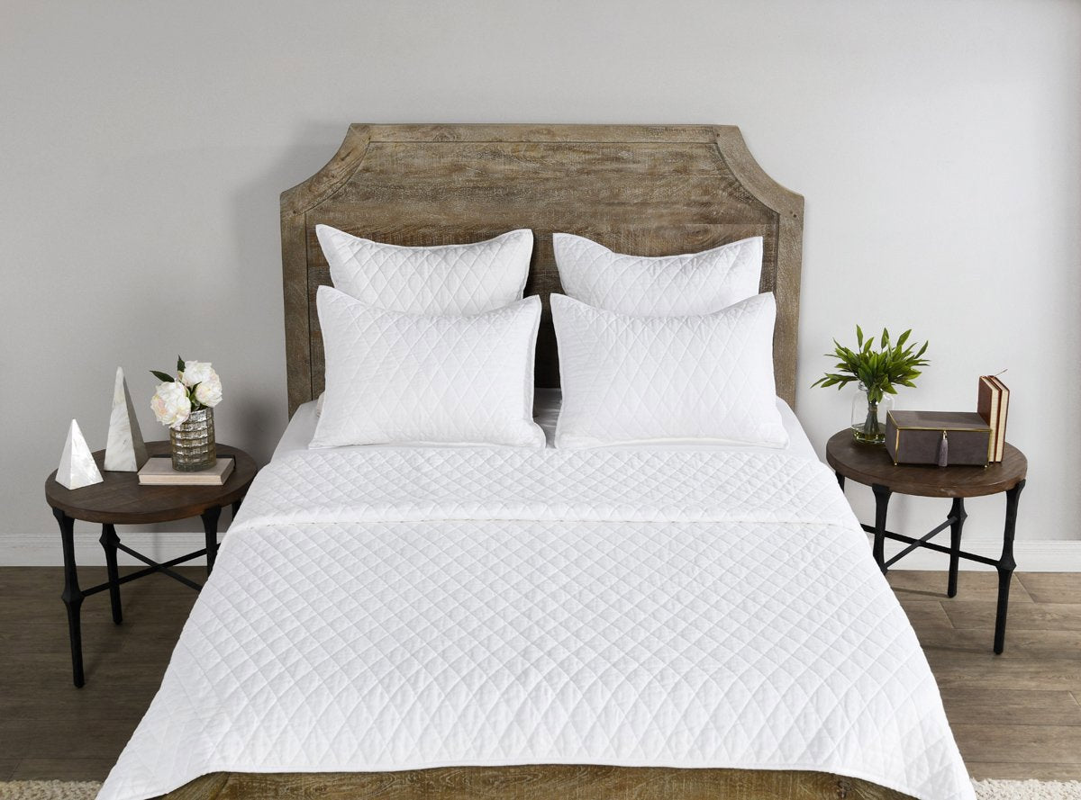 Vintage Lana Quilt Collection - White - King / Set