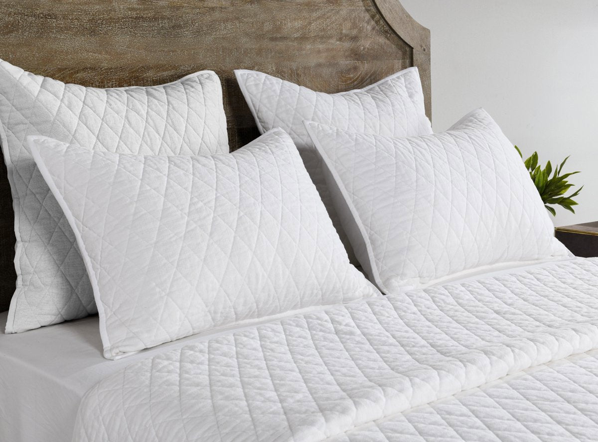 Vintage Lana Quilt Collection - White - King / Set