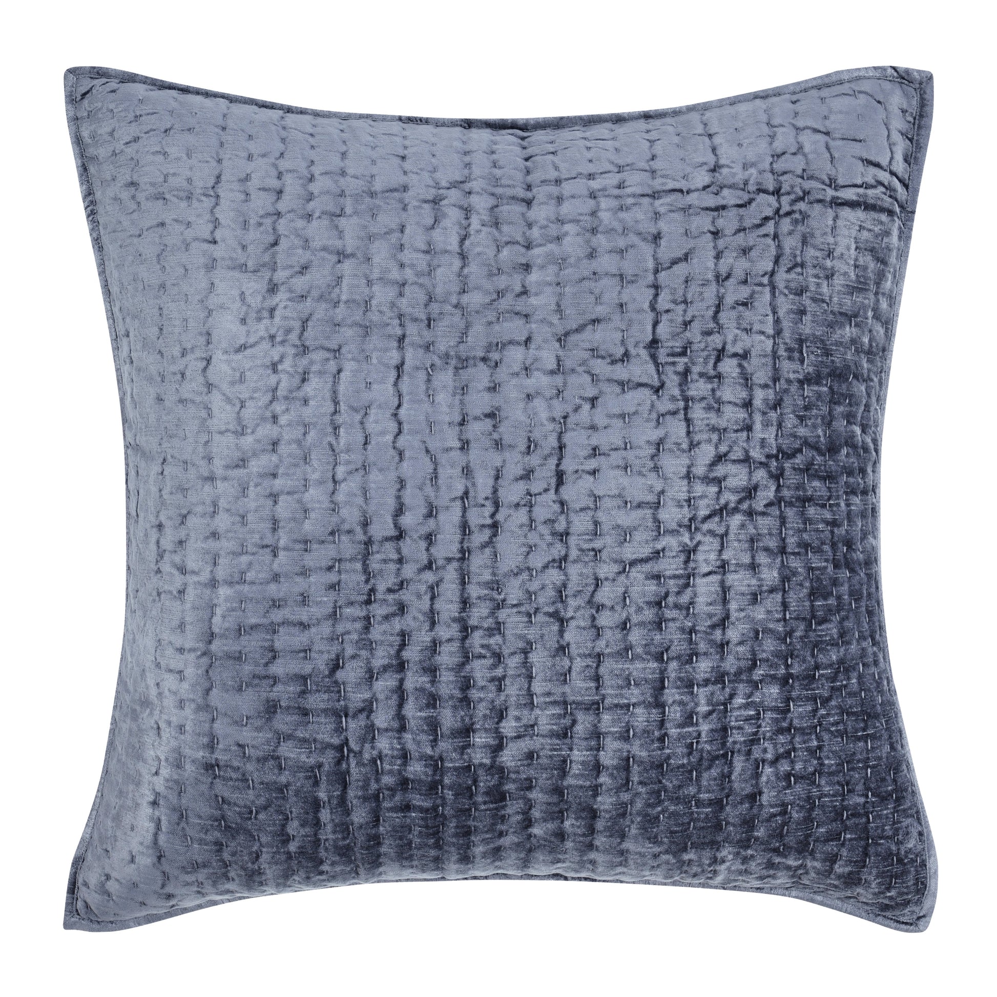 Bari Velvet Quilt Collection - Sea Fog - King / Set