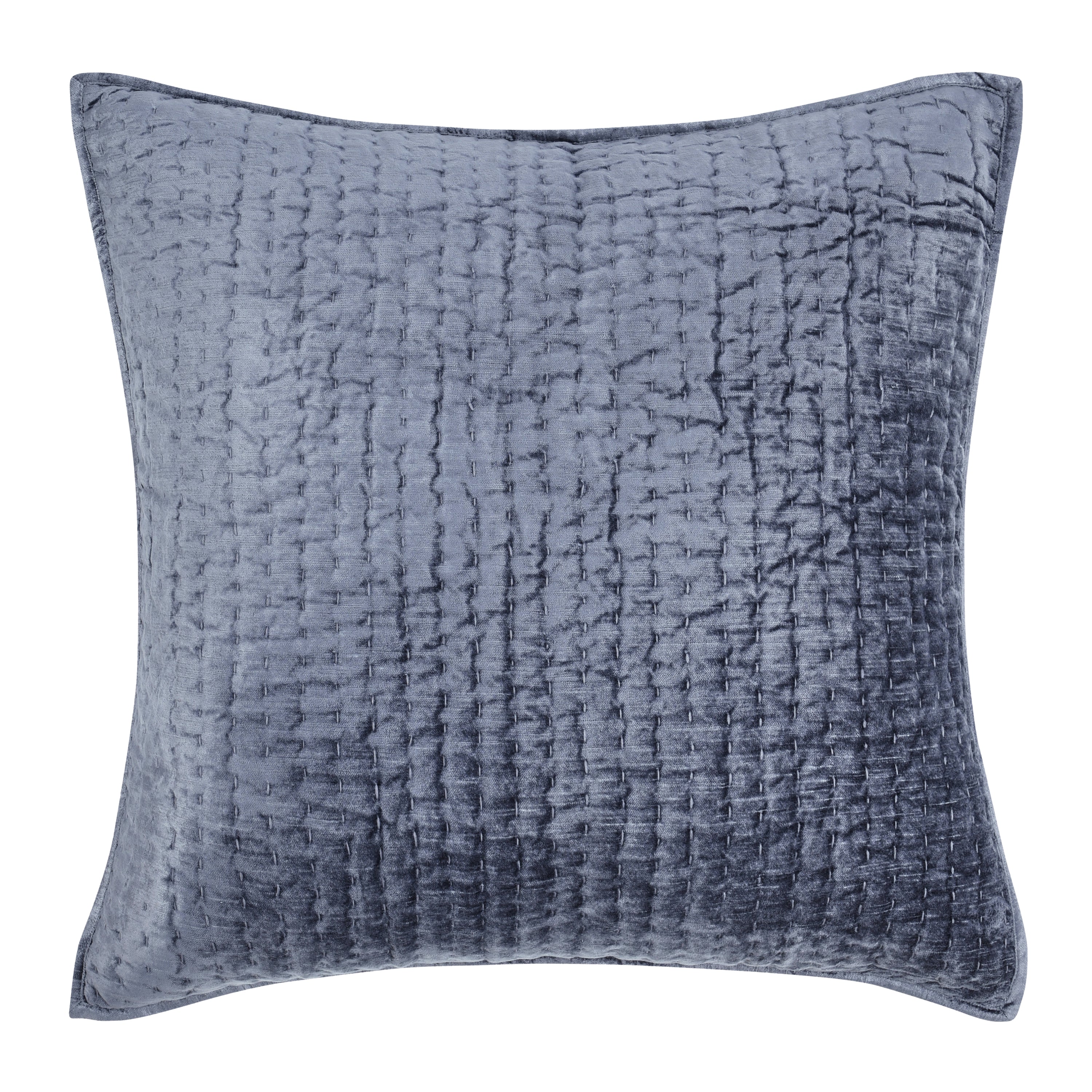 Bari Velvet Quilt Collection - Sea Fog - King / Set