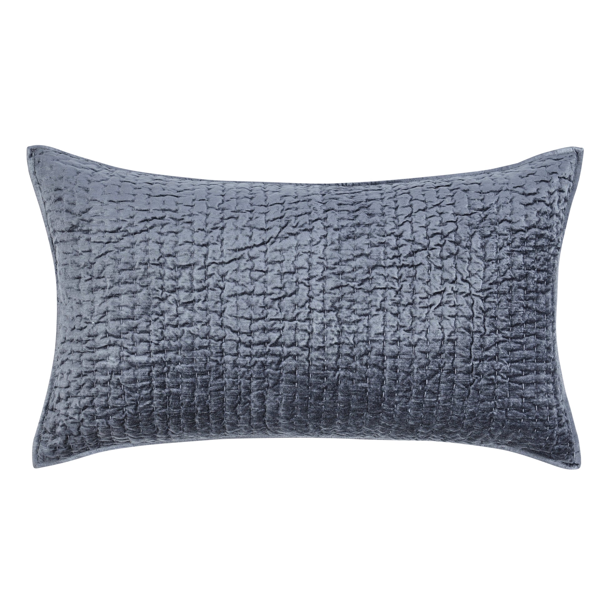 Bari Velvet Quilt Collection - Sea Fog - King / Set