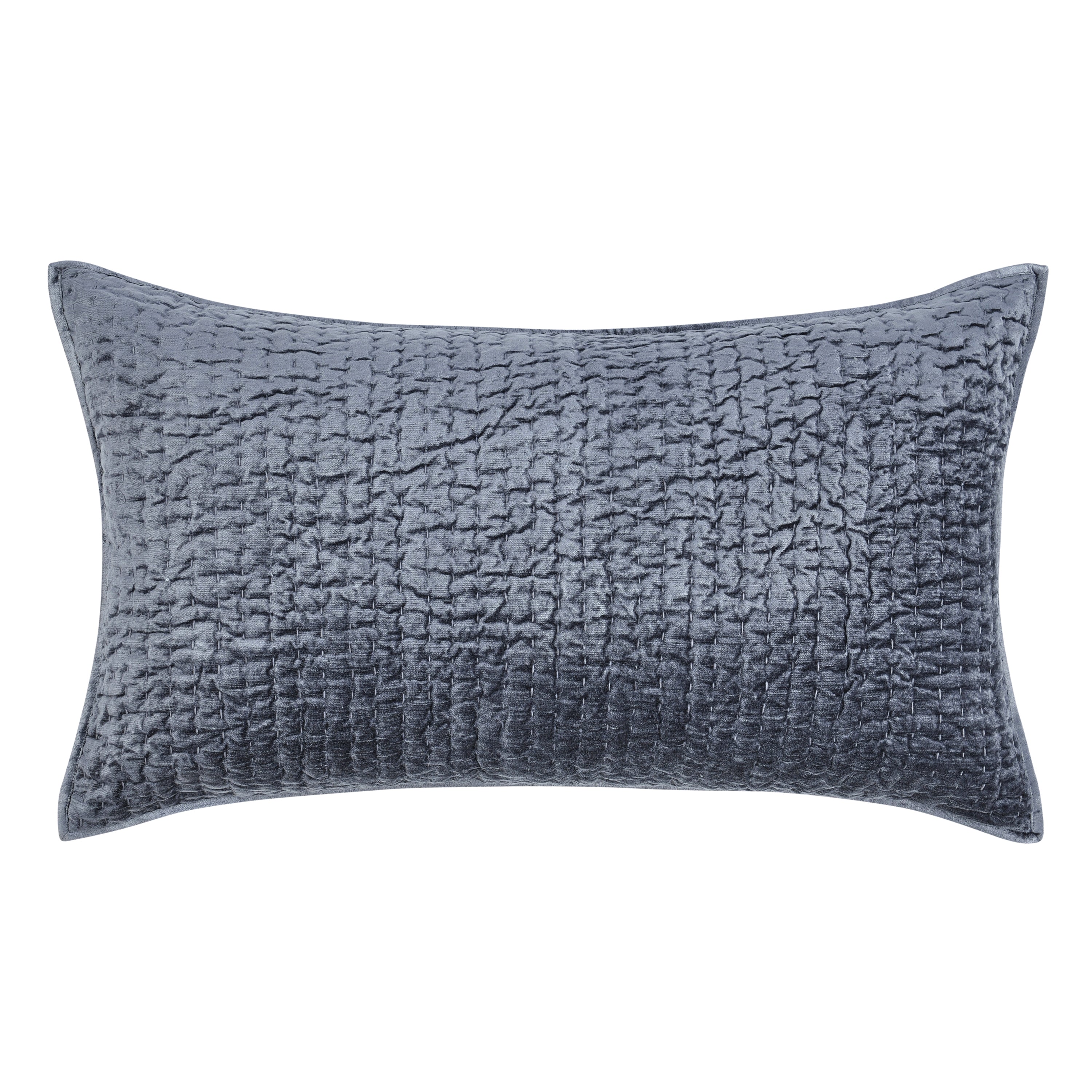 Bari Velvet Quilt Collection - Sea Fog - King / Set