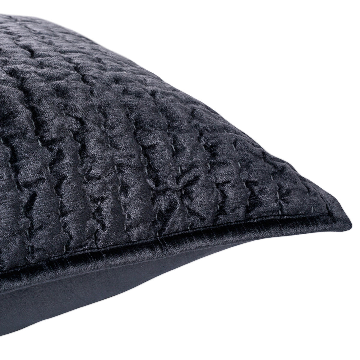 Bari Velvet Quilt Collection - Sea Fog - King / Set