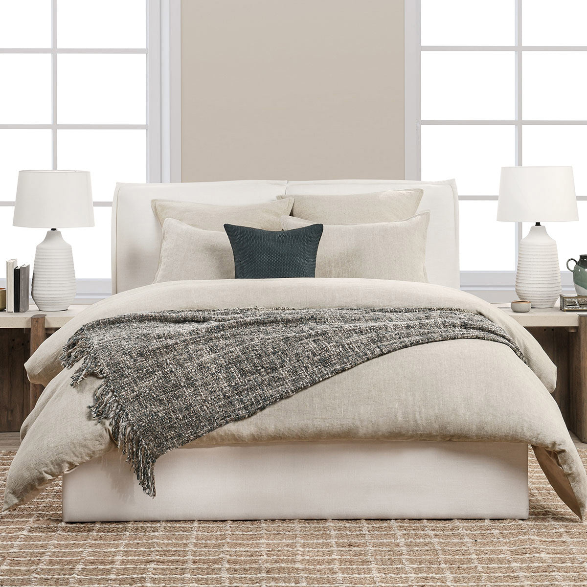 Talia Duvet Collection - Natural - King / Set