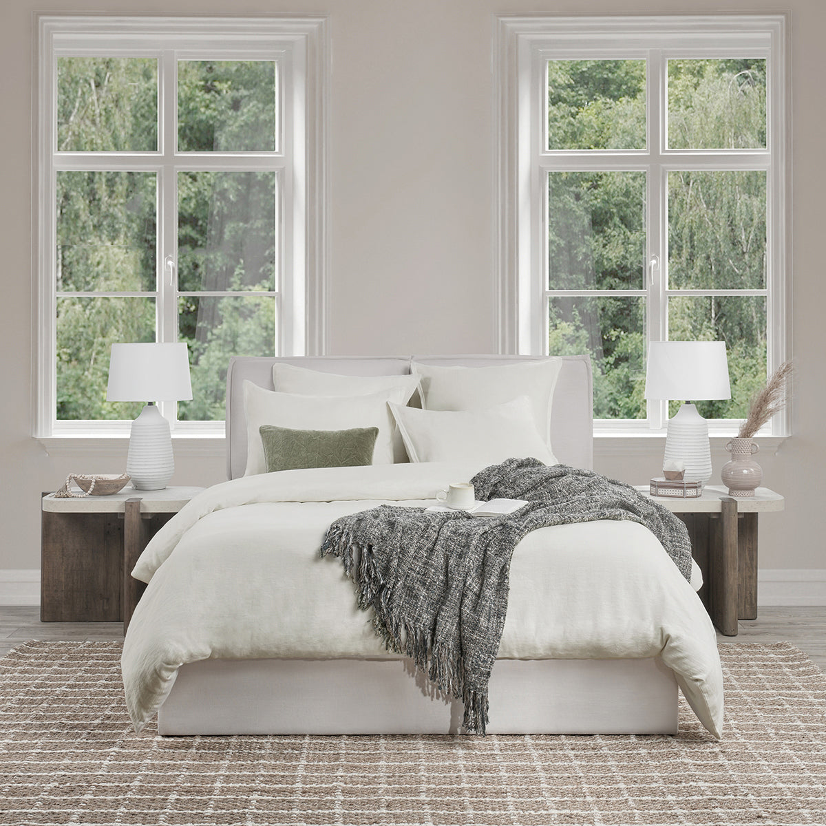 Talia Duvet Collection - Cloud - King / Set