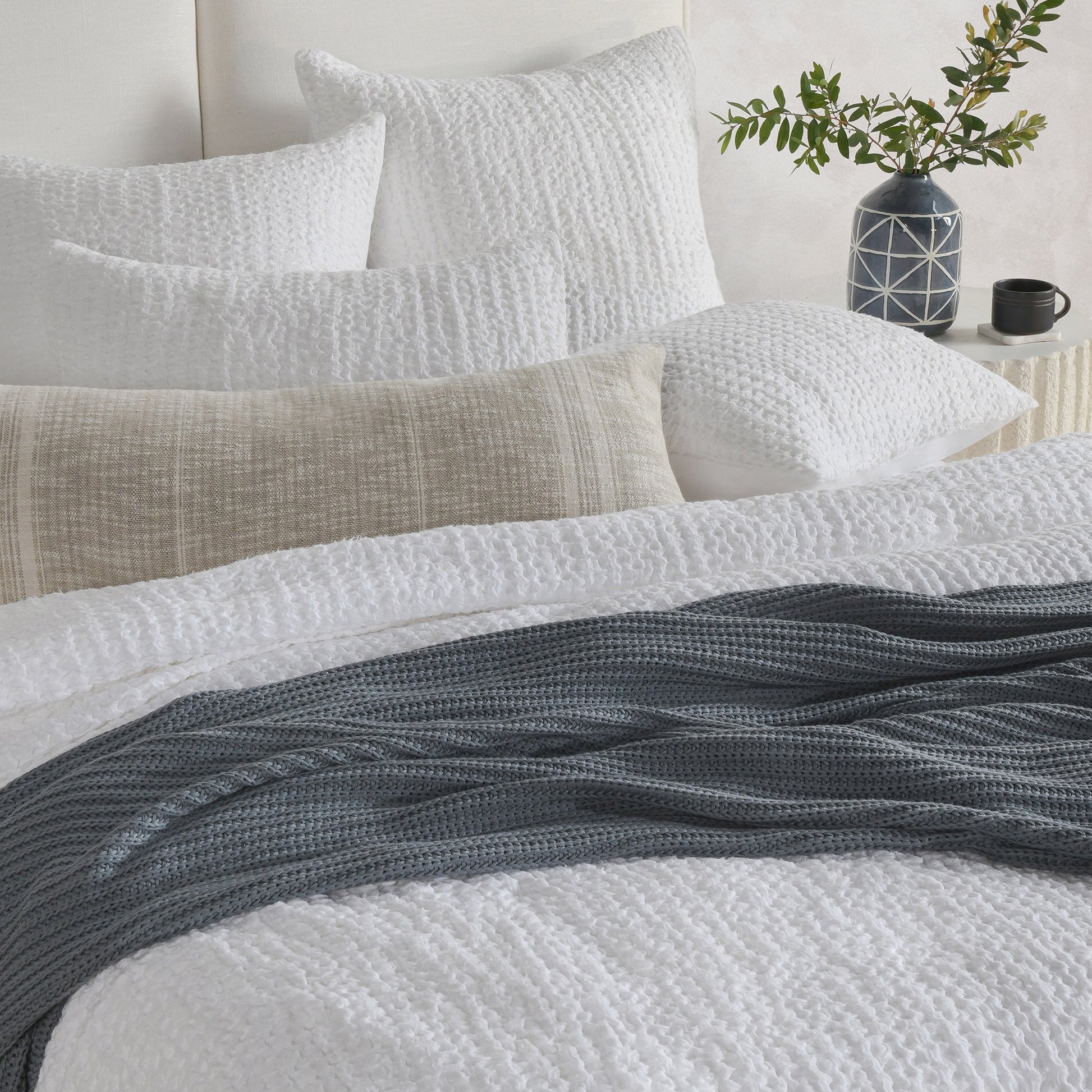 Colmar Quilt Collection - White - King / Set