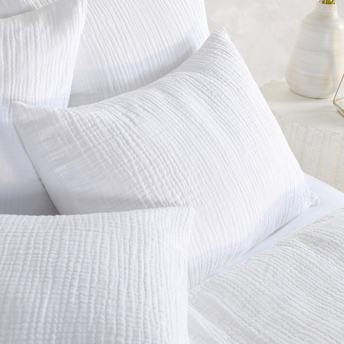 Cardiff Duvet Collection - White - King / Set