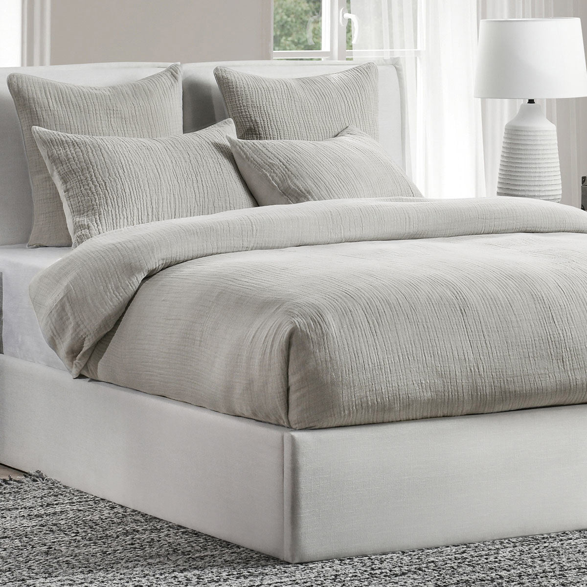 Cardiff Duvet Collection - Gray - King / Set