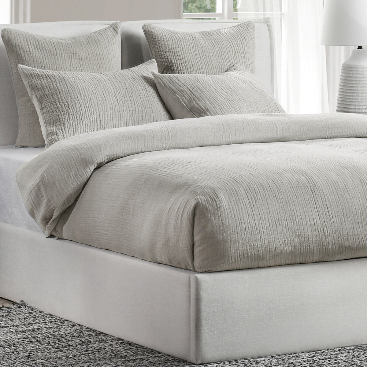 Cardiff Duvet Collection - Gray - King / Set