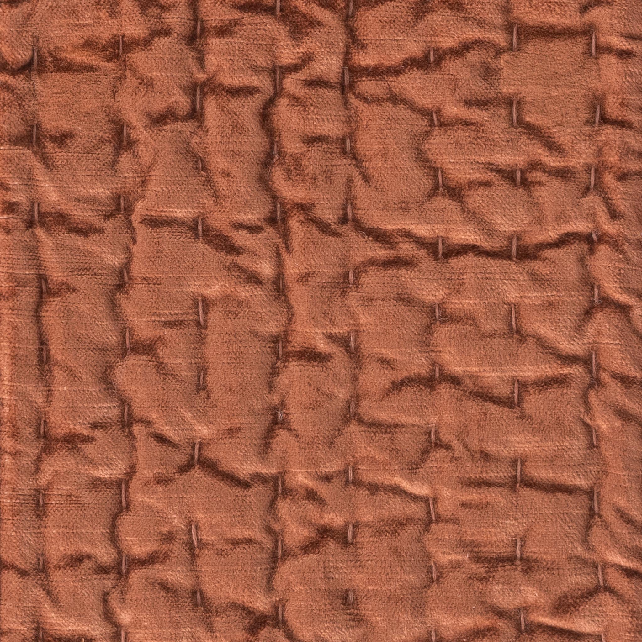 Bari Velvet Quilt Collection - Terracotta - King / Set