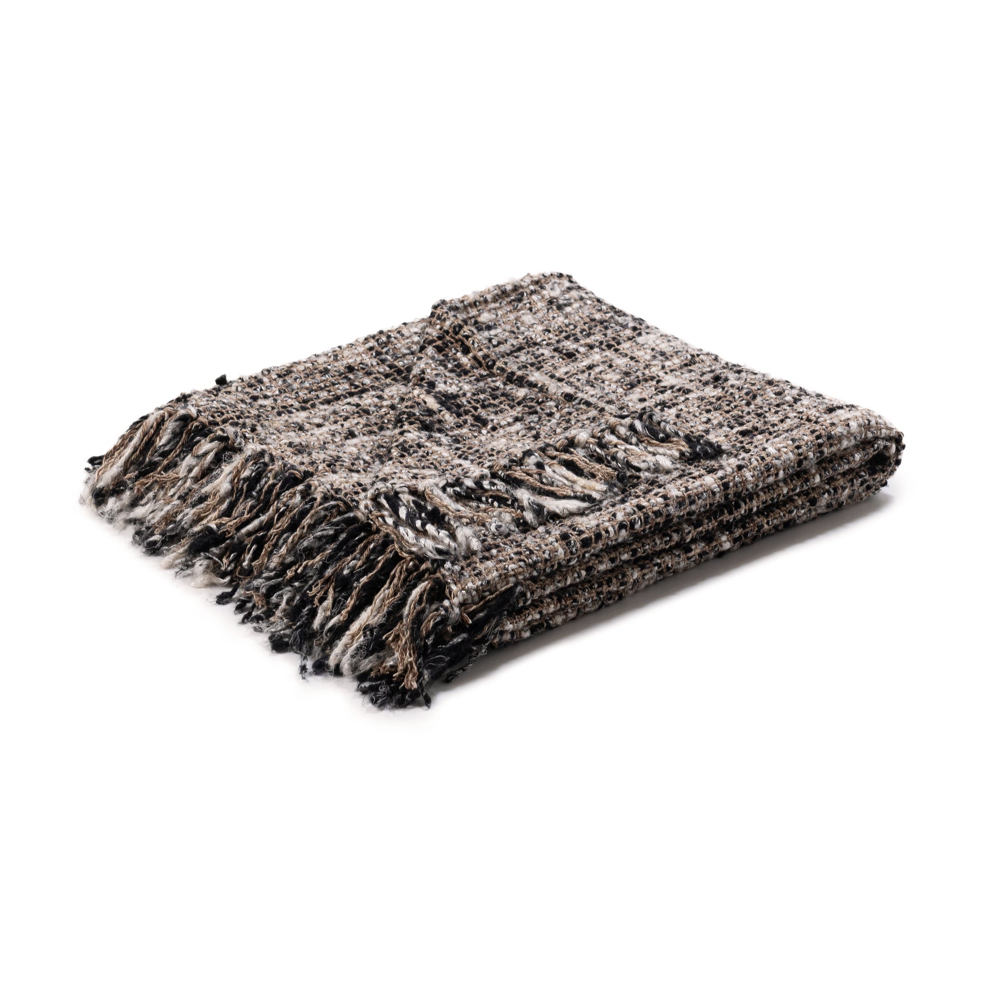 TC Porter 50x70 Throw - Black/Ivory