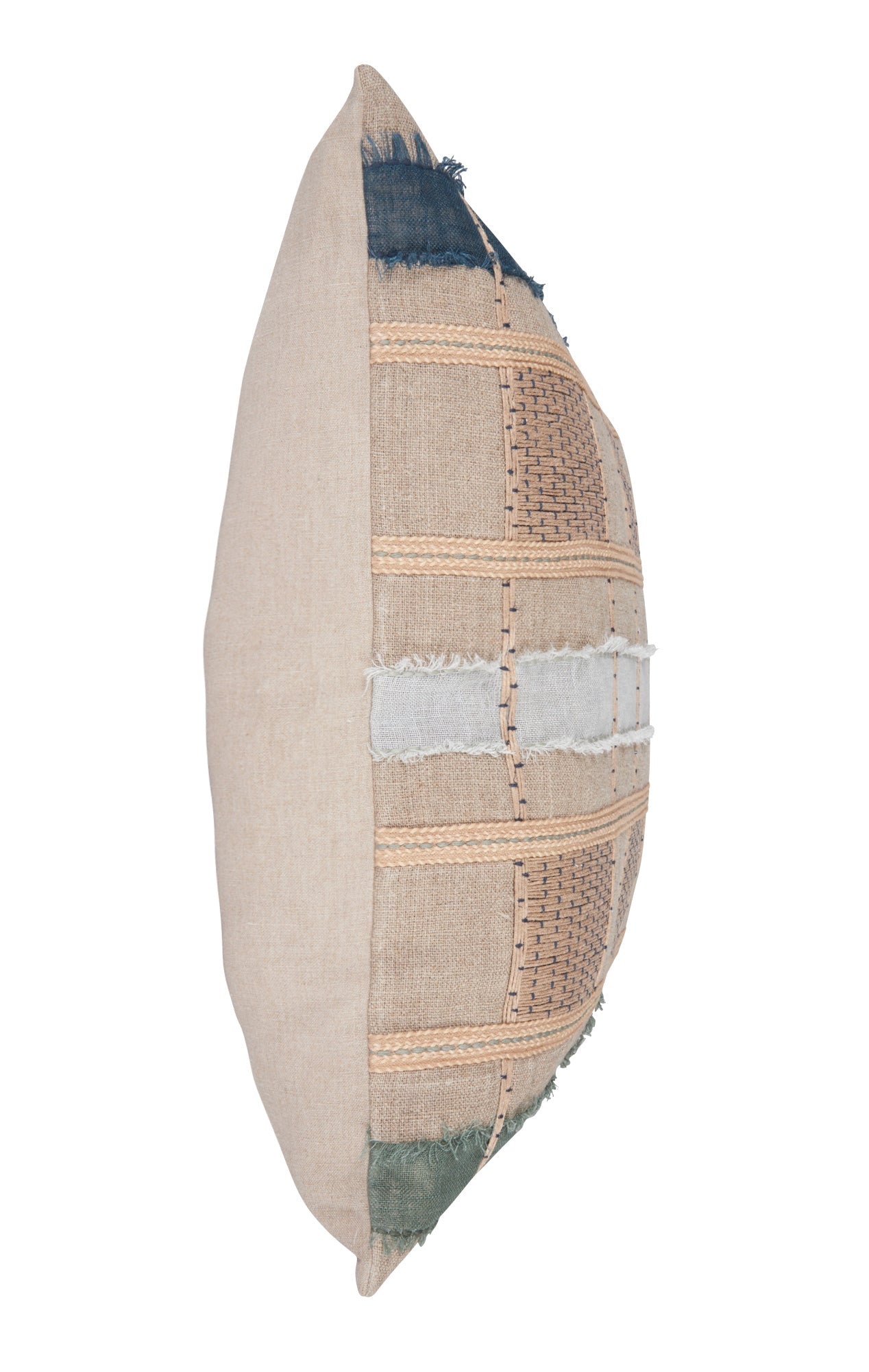 ML Stratton Multiple Sizes - Natural/Blue Multi - 22"x22"