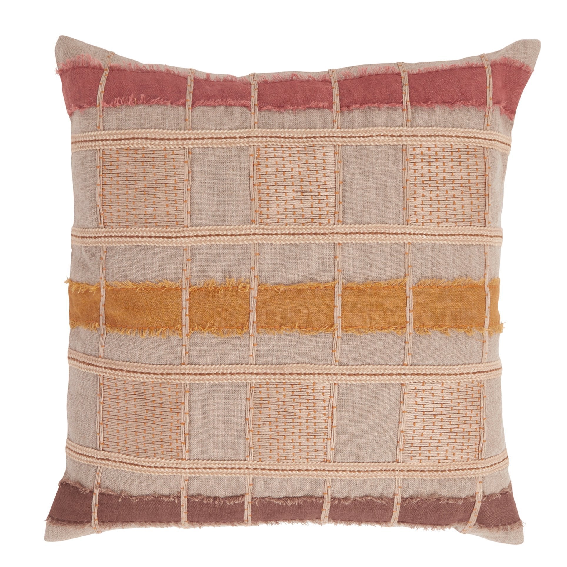 ML Stratton Multiple Sizes - Natural/Clay Multi - 22"x22"