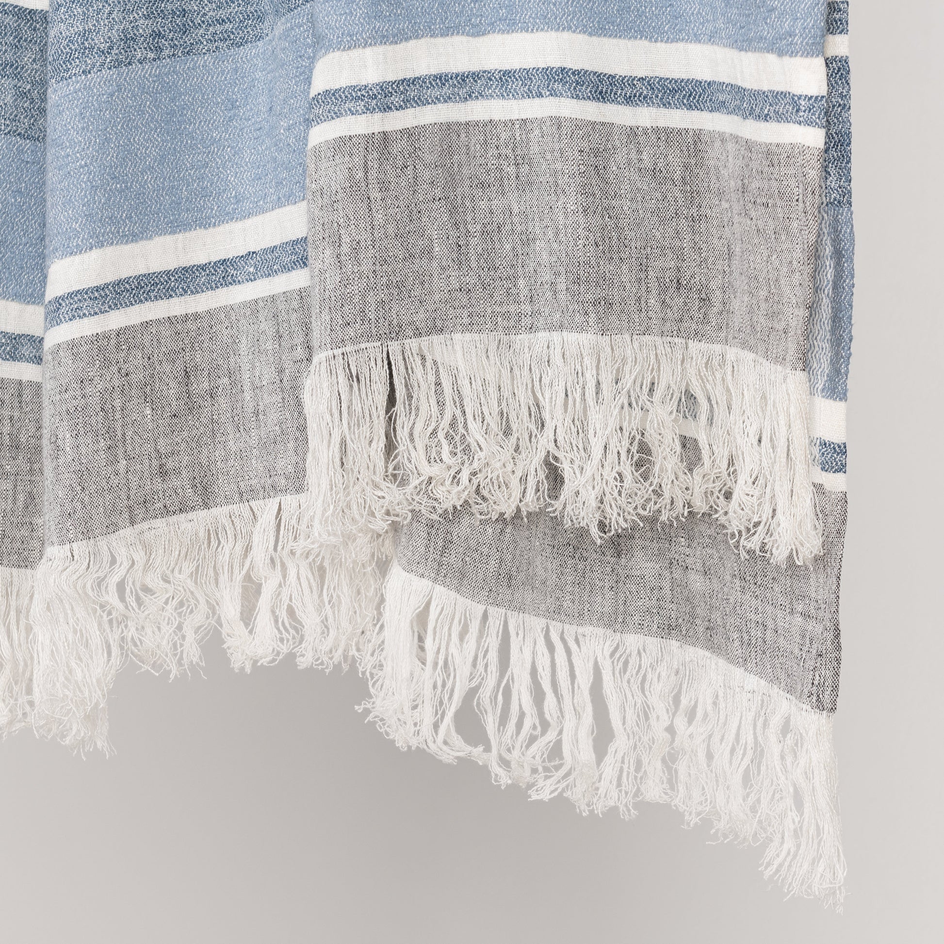 TC Lima Throw 50X70 - Capri Blue/Dark Gray