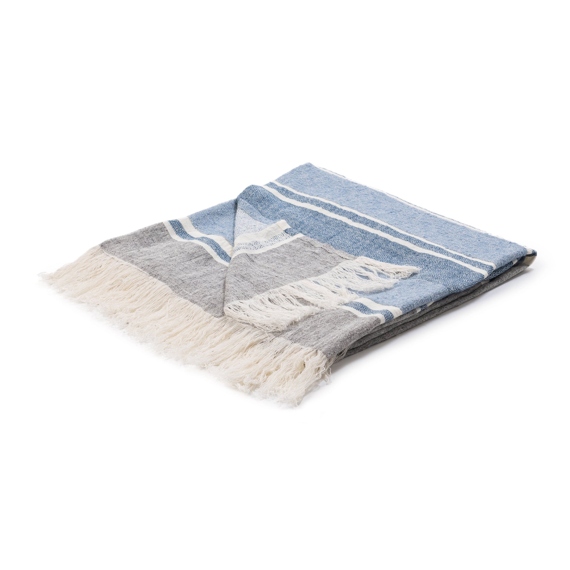 TC Lima Throw 50X70 - Capri Blue/Dark Gray