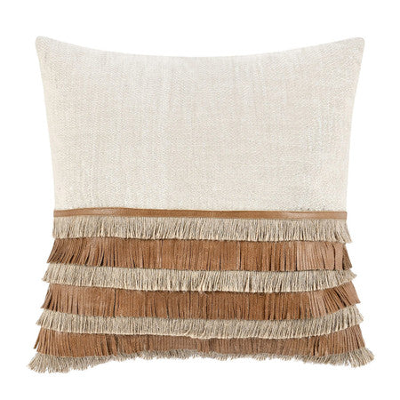 TL Casa Leather Chestnut/ Natural 20x20