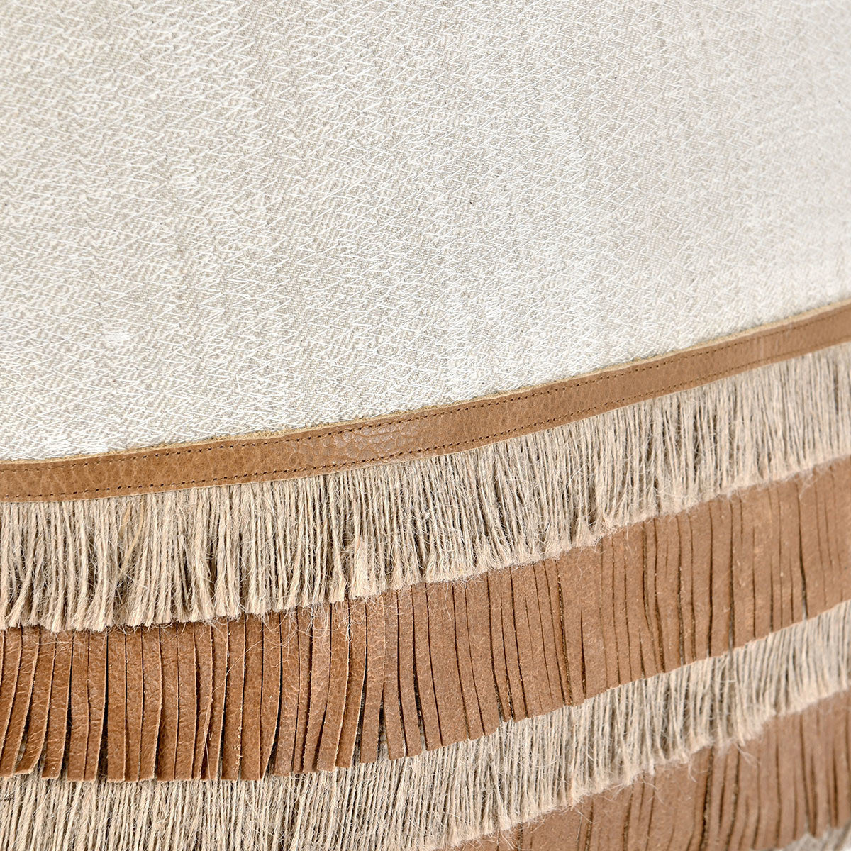 TL Casa Leather Chestnut/ Natural 20x20