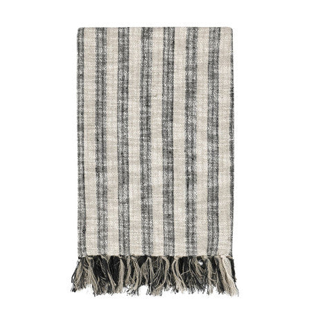 TC Linna Natural/Black Throw 50x70