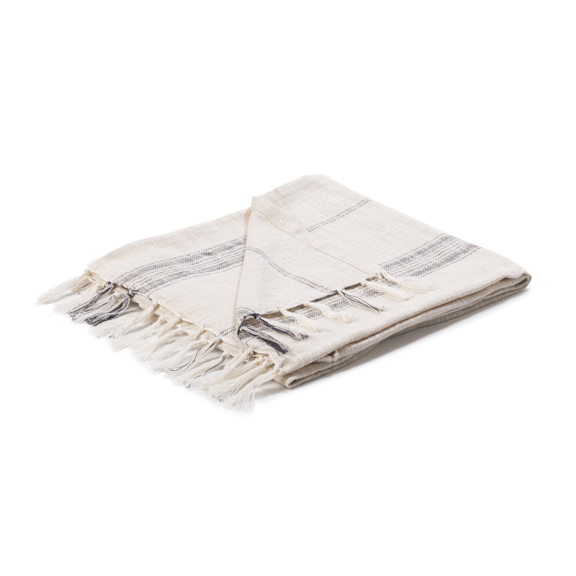 TC Ria Throw 50x70 - Natural/Black