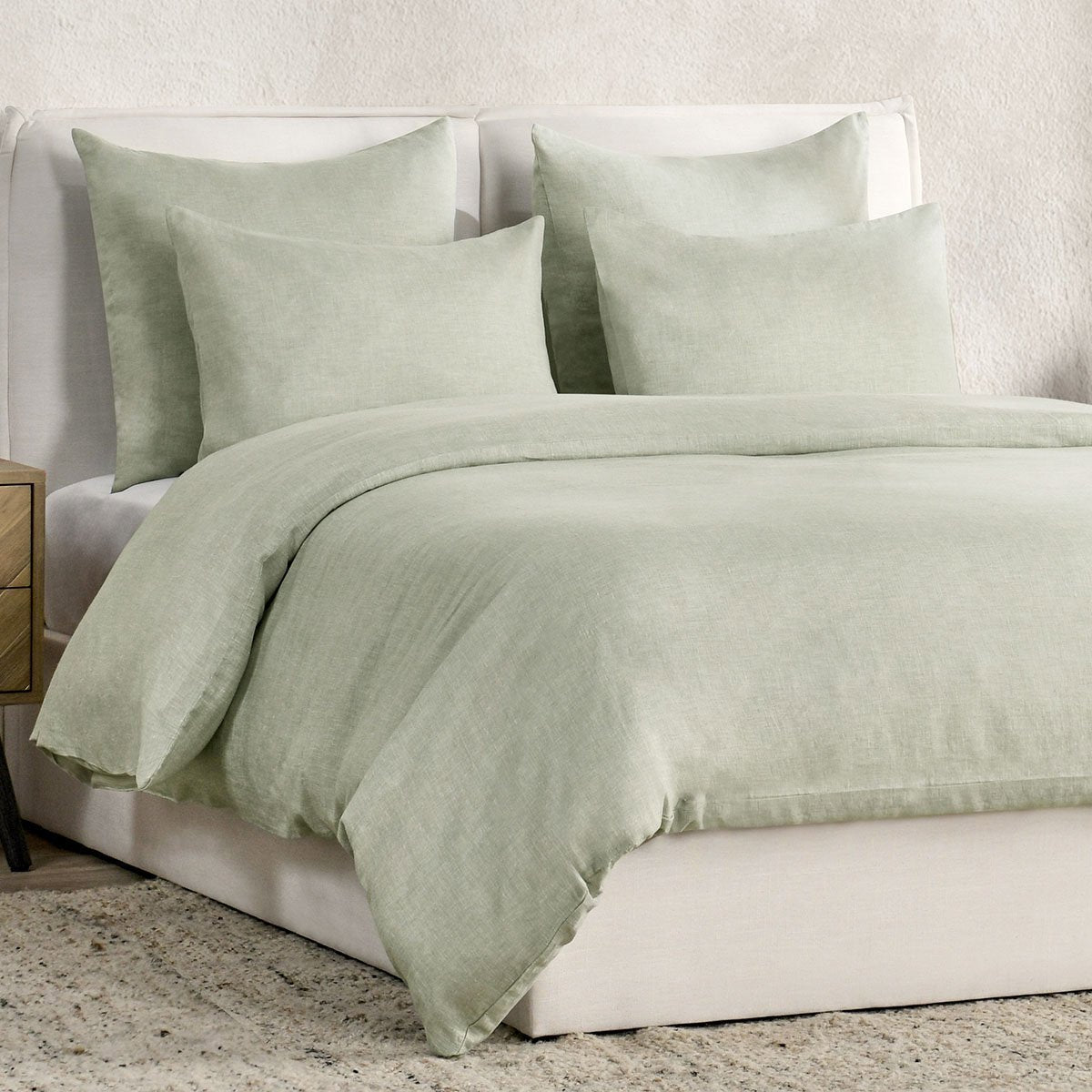Jayson Linen Cashmere Duvet Collection - Sagebrush - King / Set