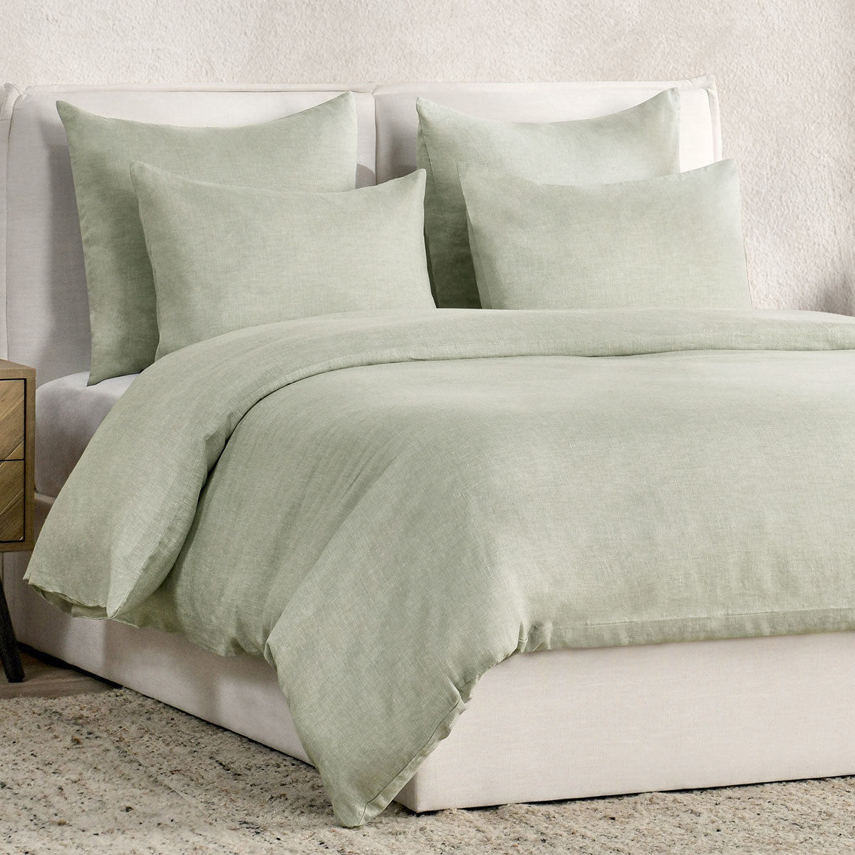 Jayson Linen Cashmere Duvet Collection - Sagebrush - King / Set
