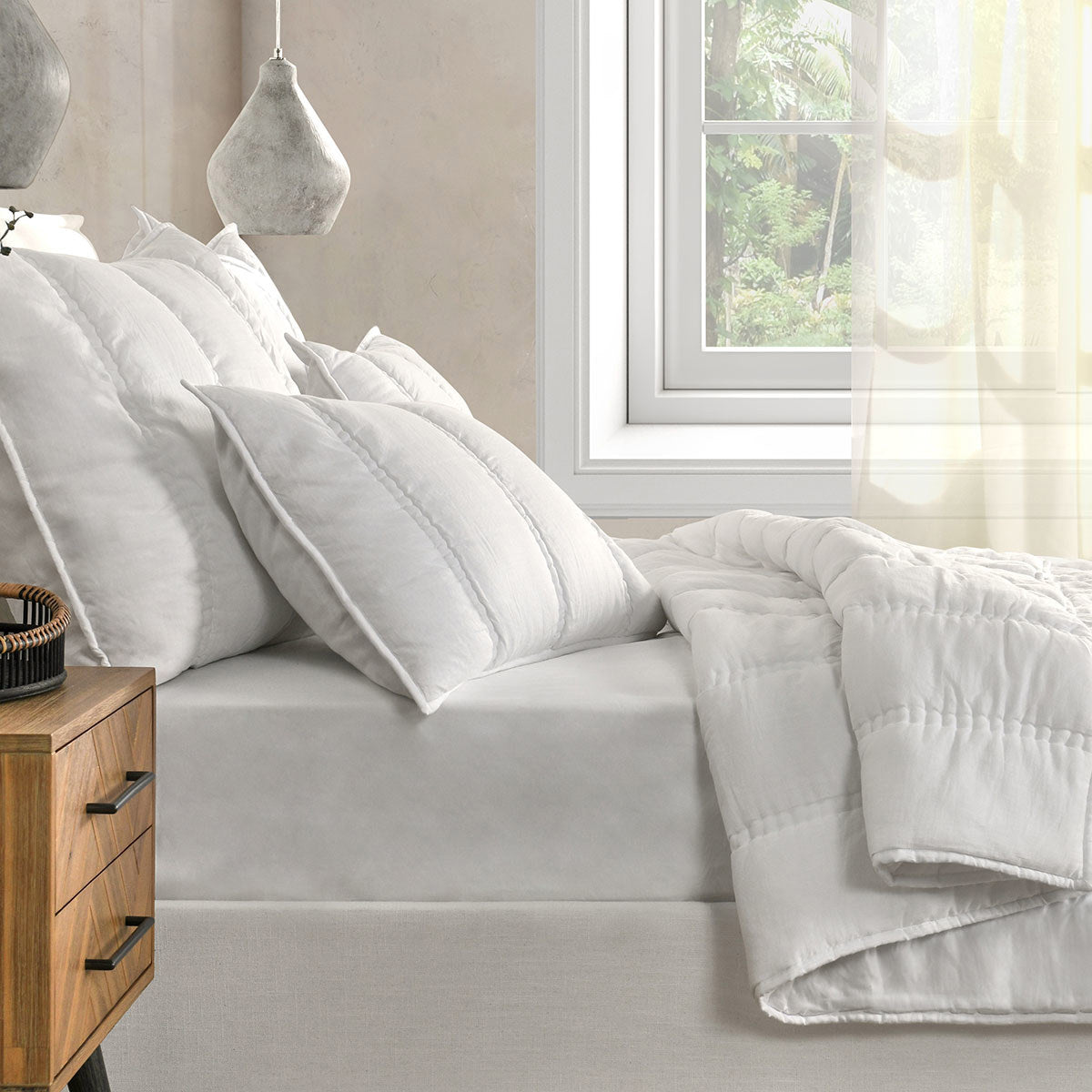 Rowen Quilt Collection - Cloud - King / Set