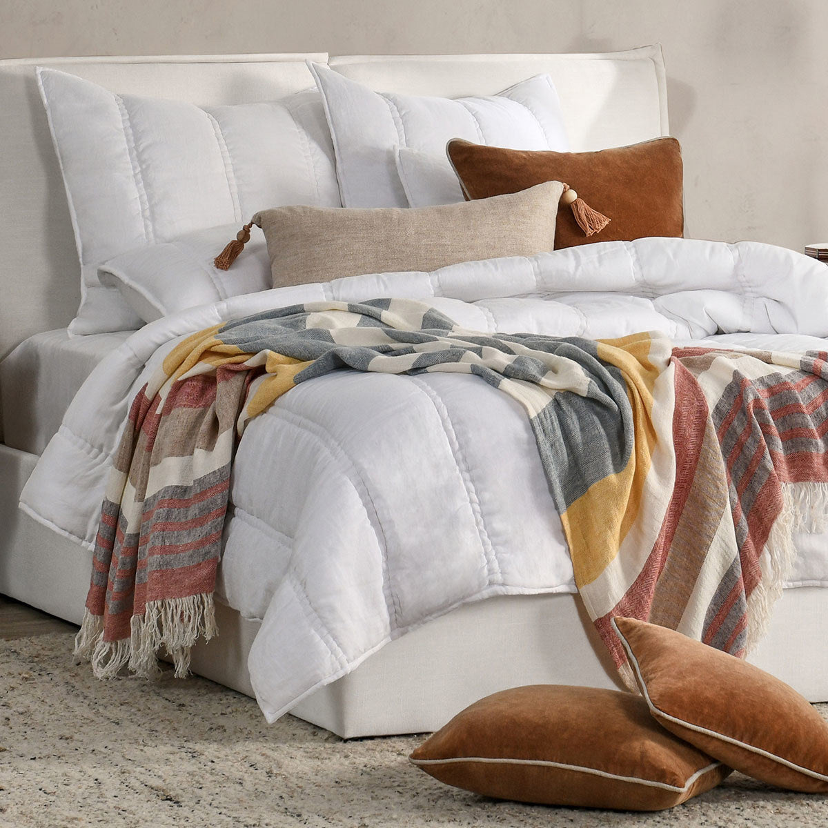 Rowen Quilt Collection - Cloud - King / Set
