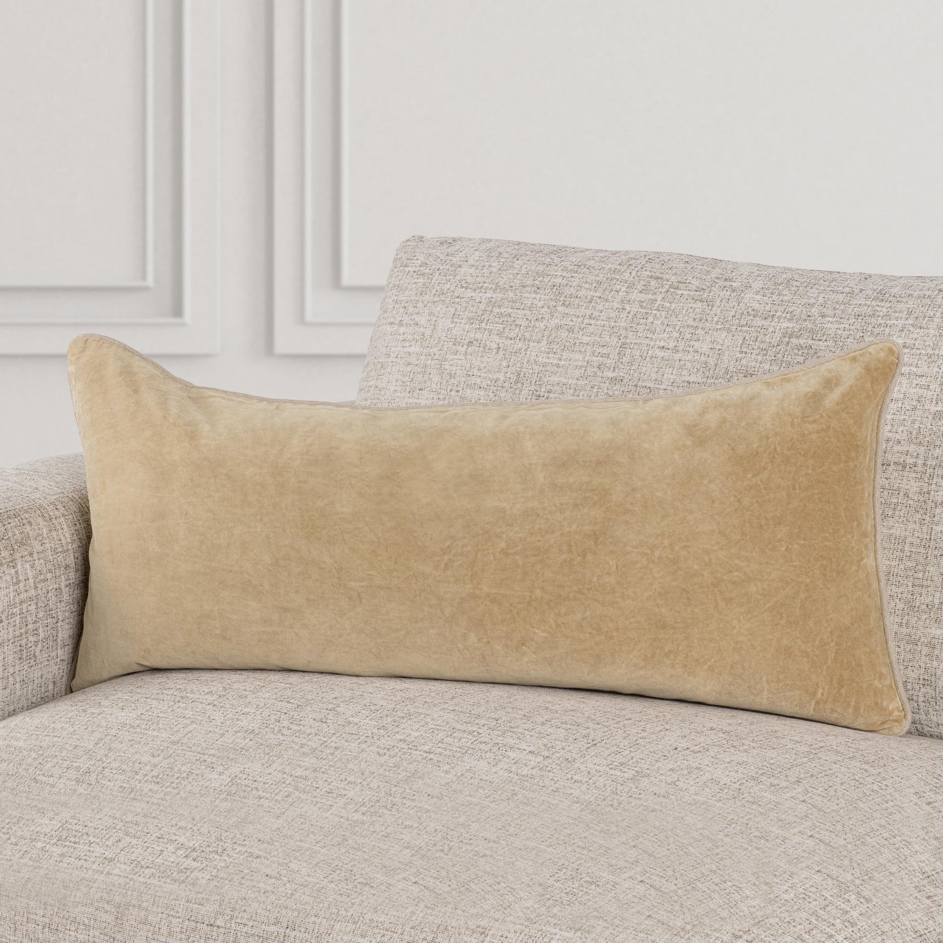SLD Heirloom Velvet Multiple Sizes - Wheat - 18"x18"